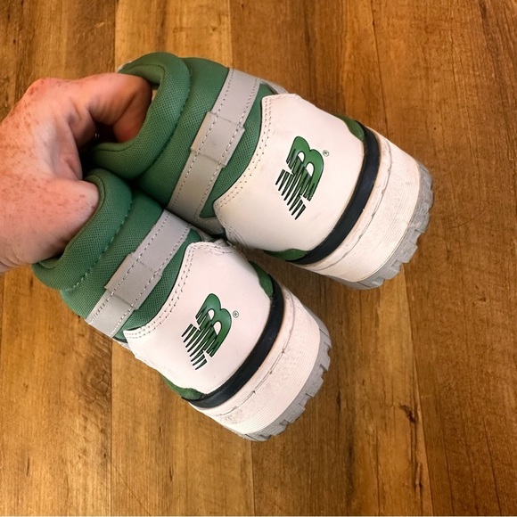 New Balance 650R BB650RWG White and Green Sneakers - Picture 7 of 10